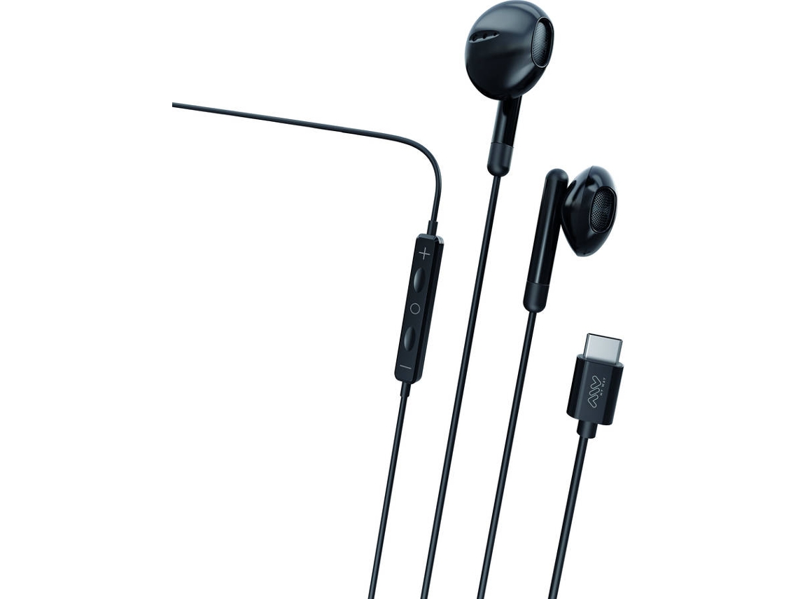 Auriculares MYWAY Estéreo TIPO C (Preto)