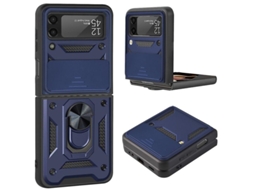 Yuru capa de Telefone Plegável para Samsung Galaxy Z Flip 3, Azul