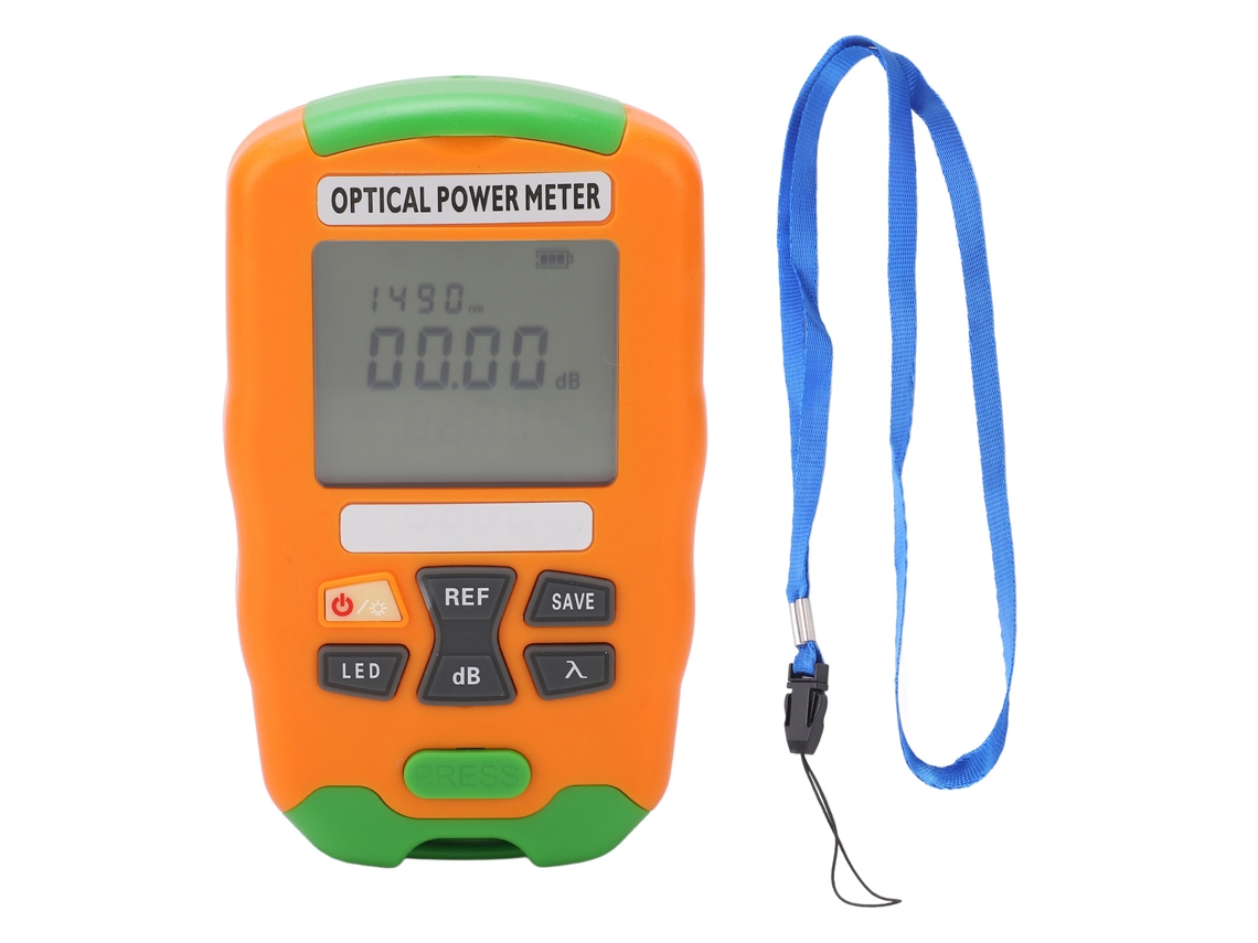 Mini medidor de potência de fibra óptica rápido e preciso de -70 a +10 dBm