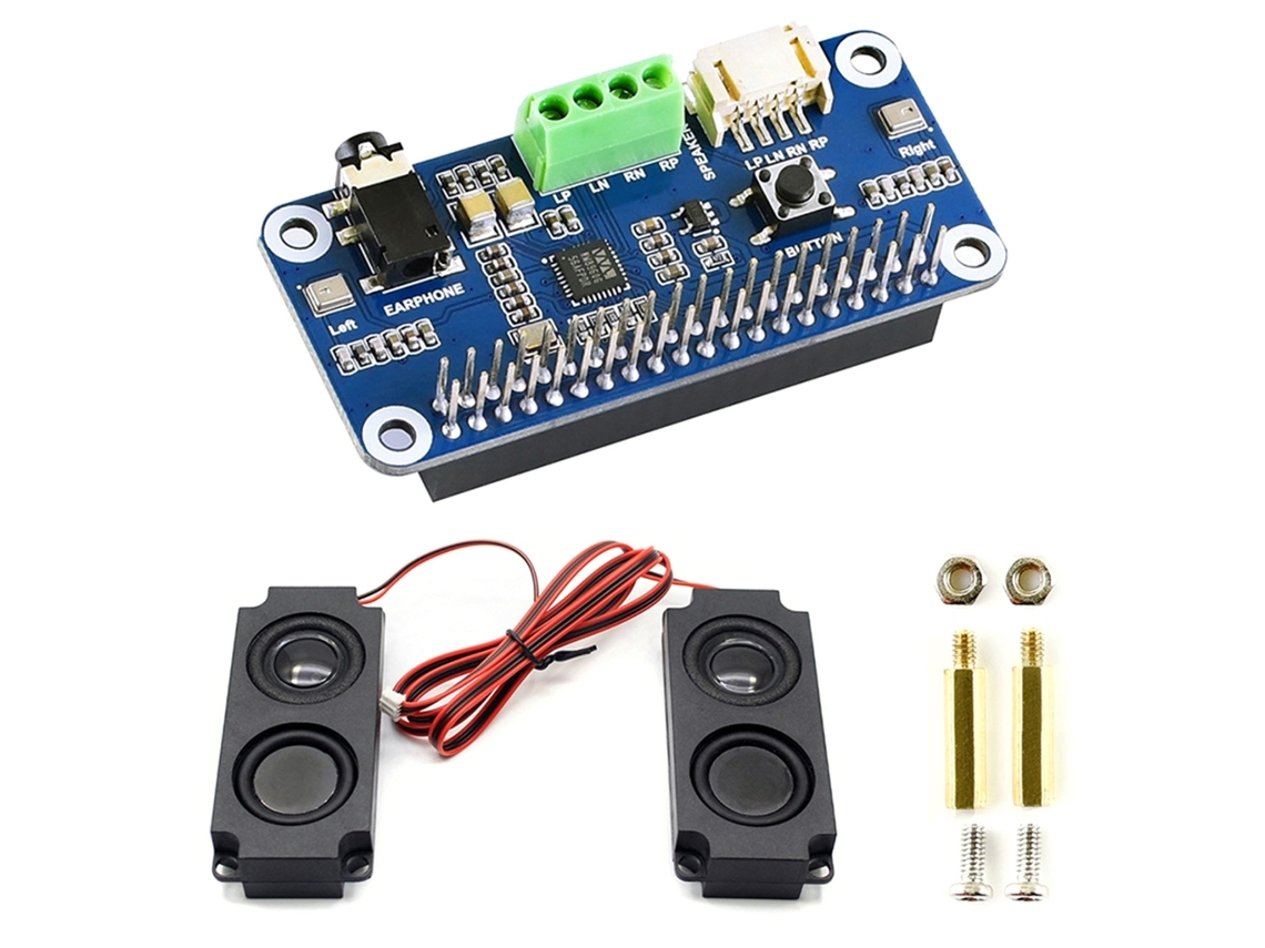Para Raspberrypi 4/3b/3b Wm8960 Placa De Expansão De Som Codec Hat Driver Alto Falante Slowmoose