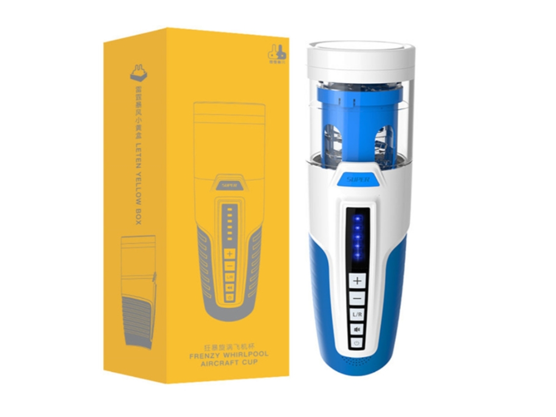 Super Masturbador, Masturbador Realista para Homens, 200g, Azul