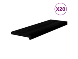 Tapetes de Escada 20 Pcs 80x30x2cm Carvalho Castanho Escuro MAISON EXCLUSIVE