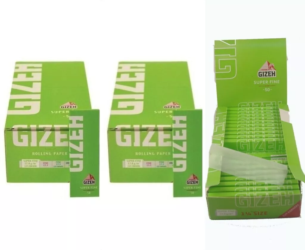 2x Papel Gizeh Super Fino Curto 25 Livretos De Papel Gizeh Super Fino 77 Mm (70 Mm)