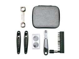 Kit de ferramentas para reparação de bicicleta portátil multifuncional para manutenção básica pneus corrente raios S/MARCA