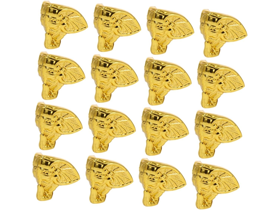 Doitool Conjunto De 24 Pés Decorativos Antigos Para Caixas Joias E Baús Madeira Fácil Instalação