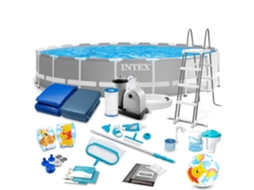 Piscina De Jardim Com Estrutura 610 X 132 Cm 21 Em 1 Intex 26756