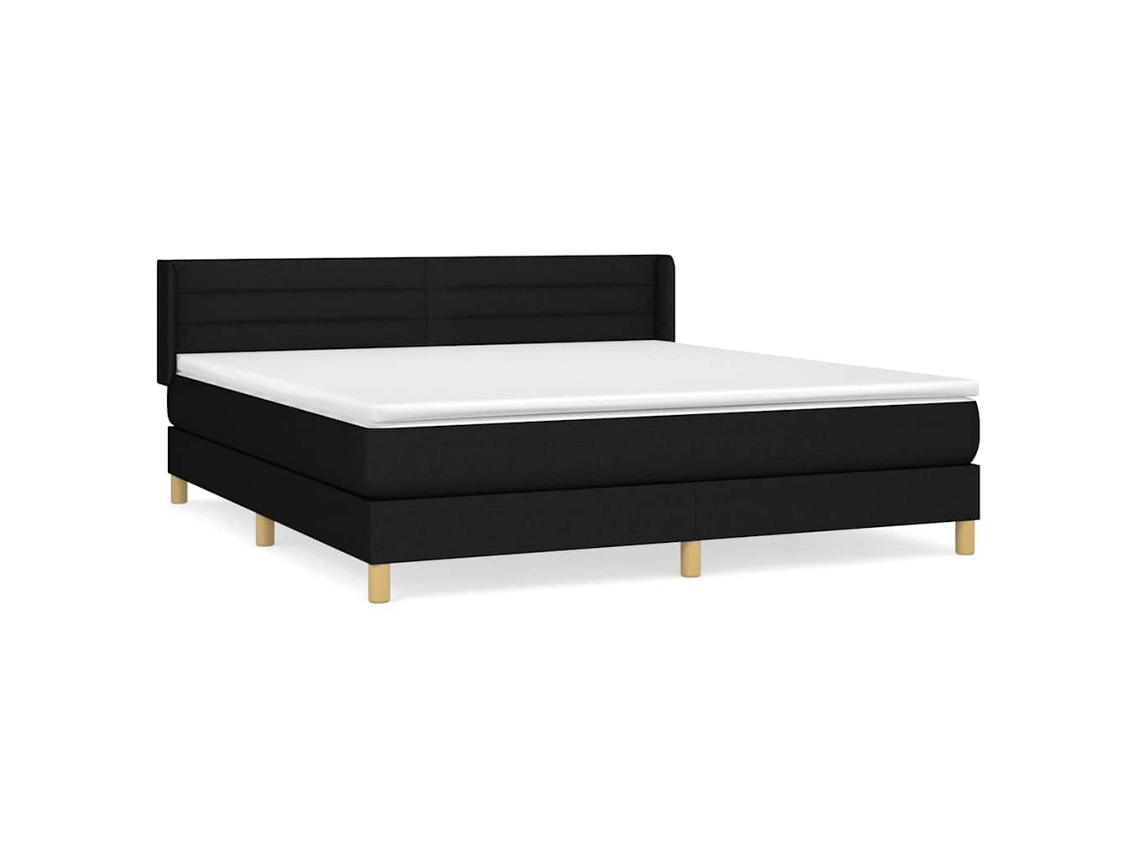 Box Spring Bed, Box Spring Beds Vidaxl Preto Tecido (180 X 200 Cm)