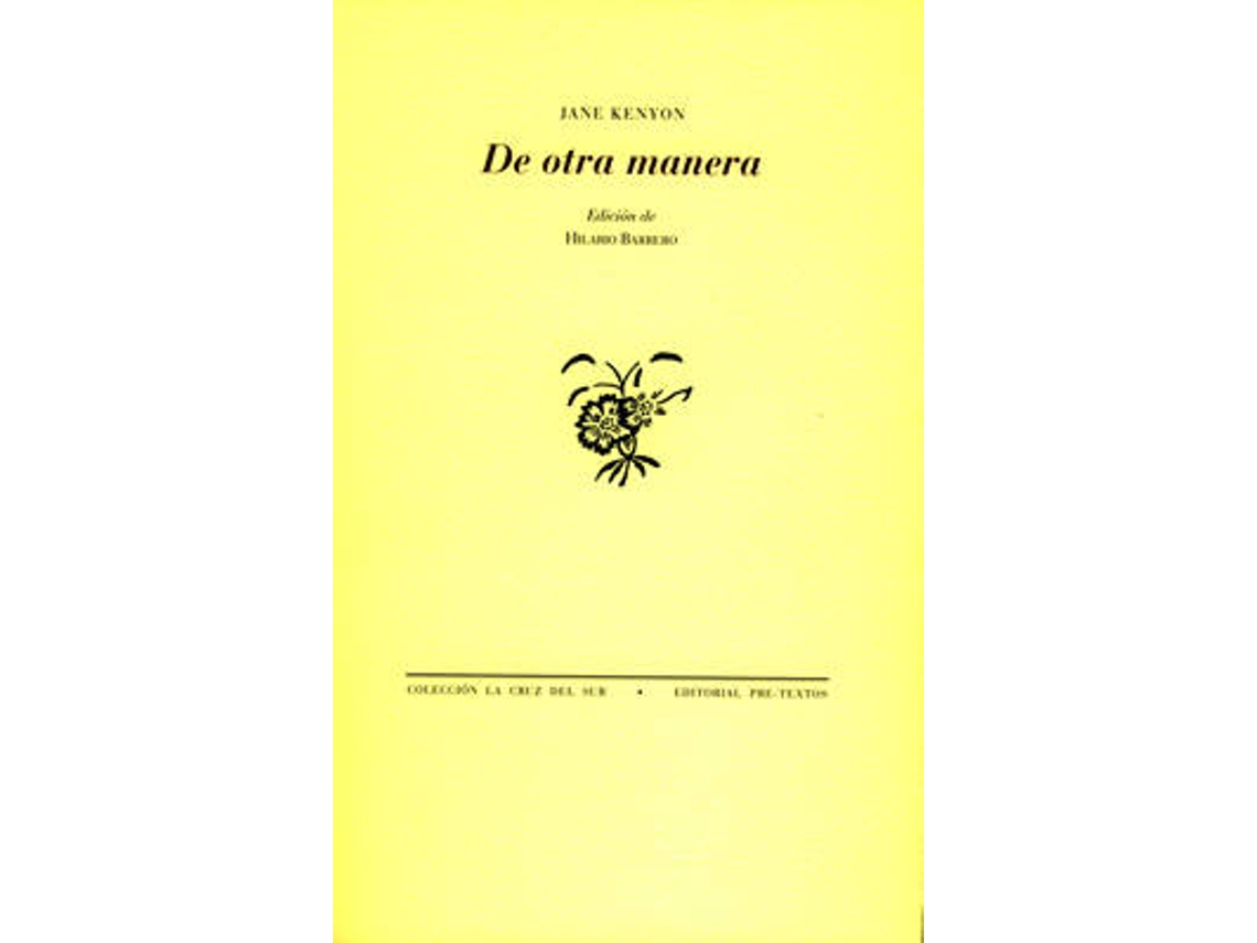 Livro De Otra Manera de Jane Kenyon e Hilario Barrero Diaz (Espanhol)
