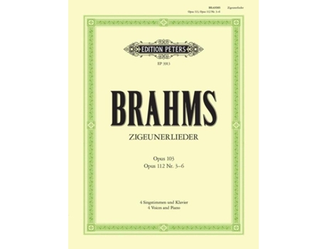Livro Zigeunerlieder De Edited By Kurt Soldan Johannes Brahms (inglês)