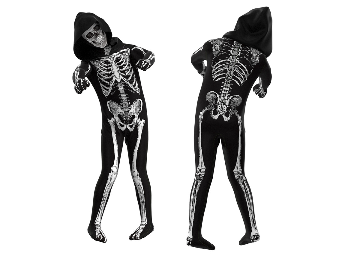 Body Cosplay Esqueleto de Terror 2Xl