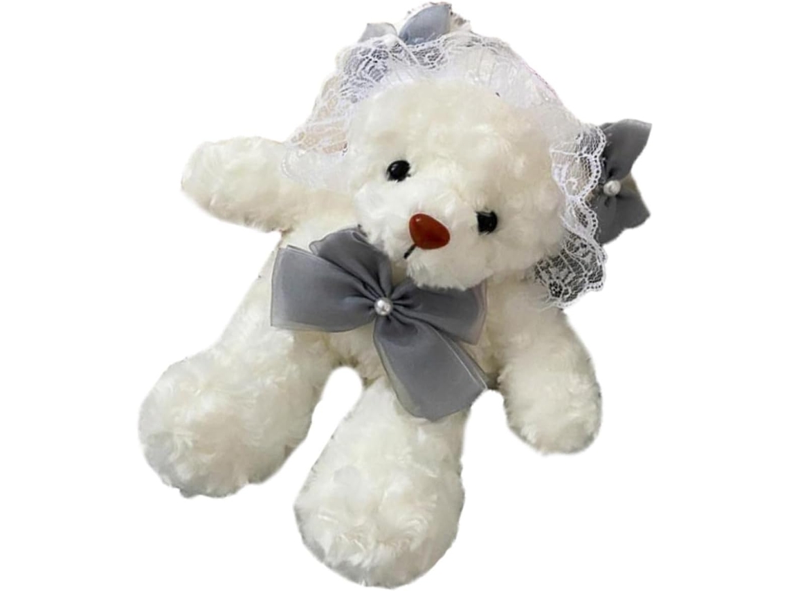 Bolsa De Ombro De Pelúcia Com Corrente E Urso.
