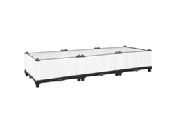 Raised Bed, Raised Beds Vidaxl Branco Polipropileno (120 X 40 X 23 Cm)
