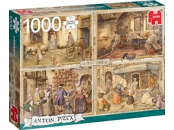 Puzzle JUMBO Anton Pieck: Baker from the 19th Century (1000 Peças)