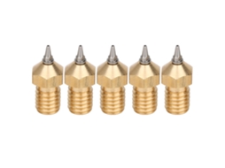 Conjunto de 5 Bicos de Impressora 3d Latão com Pontas de Aço Inoxidável Removíveis 0.5mm