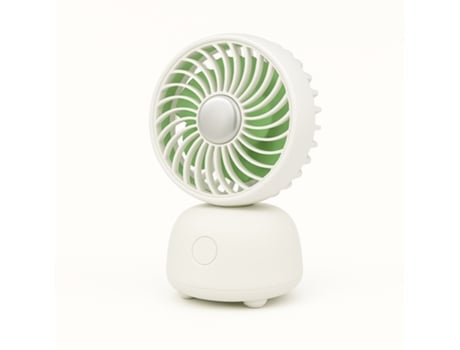 Ventoinha De Secretária | Compacta, Silenciosa, Bateria Usb, Com Cabo Incluído Ikrea Wr9131 Branco