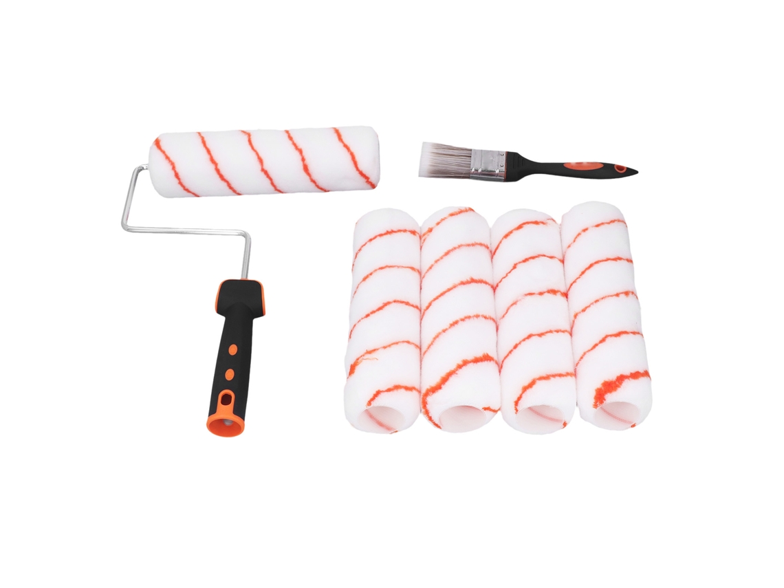 Laxiscreed Set De Pincel E Rolo Pequeno De 9'' Para Pintura Interior E Decoração Em Casa