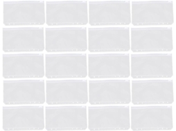 Sacos Com Zíper Didiseaon Em Pvc Extra Grosso Tamanho A6, Pacote Com 50 Unidades, Para Arquivar Documentos E Contas