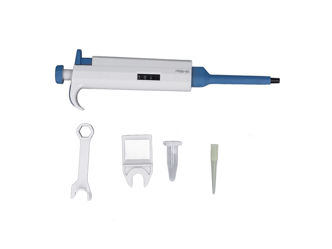 Pipetador Ajustável 10 a 100ul com Ponta de Grande Capacidade