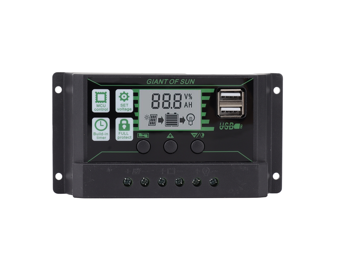 Controlador de Carregamento Solar PWM Dual USB 5V 100A | S/MARCA