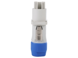 Conector Avião Plug e Socket Led 250v Ac 3mω Branco para Áudio e Equipamentos S/MARCA