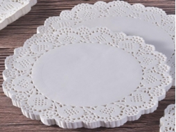 Lurelia Papel Vegetal, 150 Unidades, Redondo, 14 Cm, Branco, Para Assar E Cozinhar