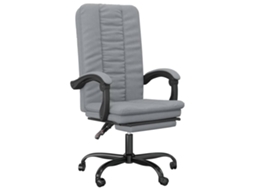 Reclining Office Chair, Reclining Office Chairs Vidaxl Cinzeto Tecido (n/a)