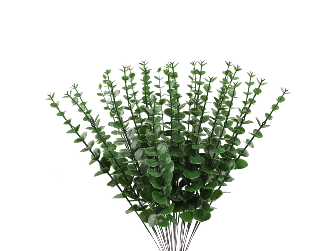 Laxiscreed Ramos De Eucalipto Artificial Com 24 Peças Para Decoração De Arranjos Florais Internos