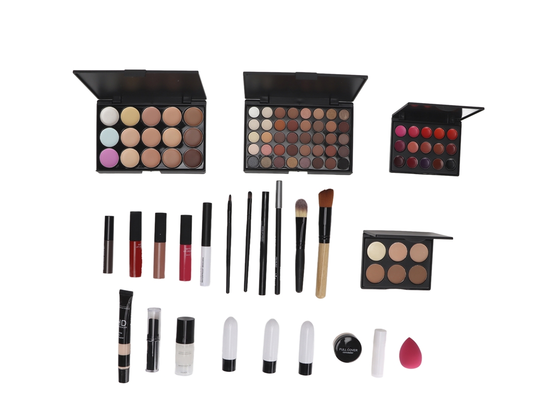 Kit De Maquiagem Profissional Contorno E Iluminação Multifuncional