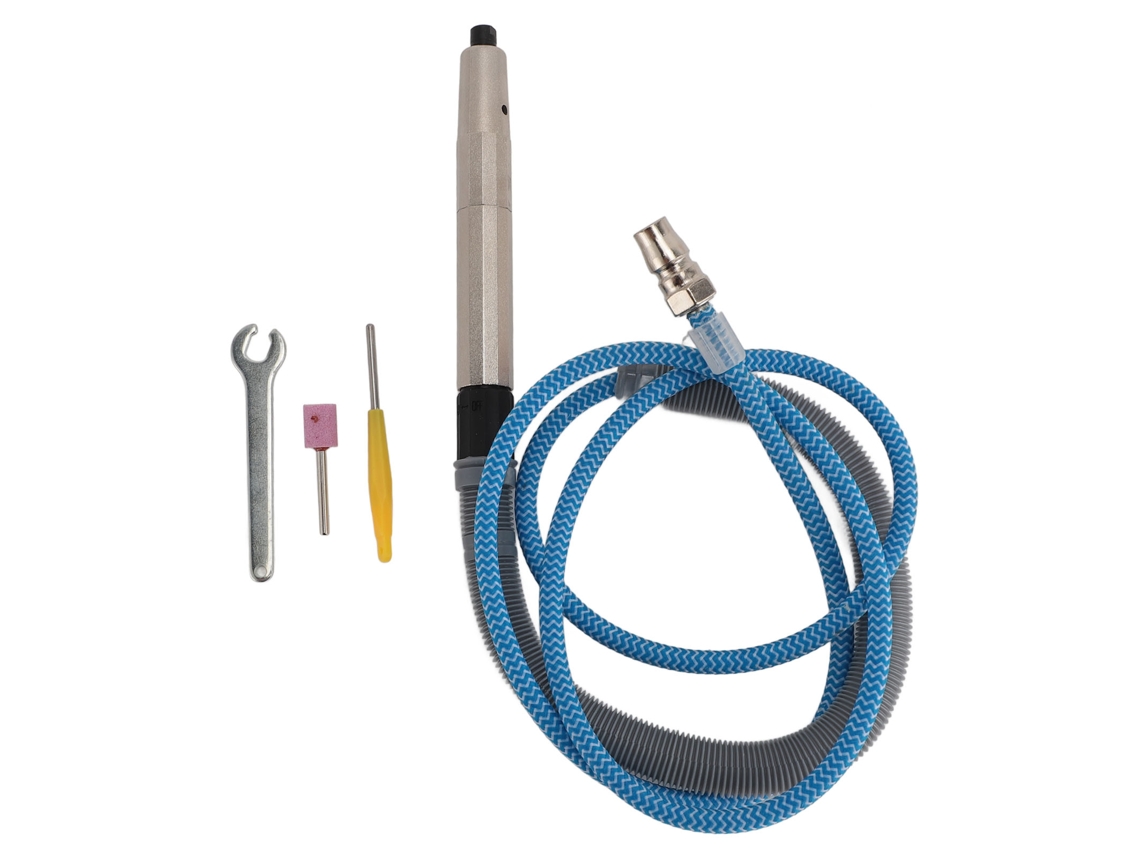 Caneta De Gravura Neumática Com Mandril M3 E Interface De Mangueira Npt1/4 Polegada Kit De Engravador Com 65000rpm