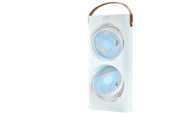 Laxiscreed Ventilador De Mesa Com Dupla Luz E Ventilação, Ideal Para Escritório E Estudo