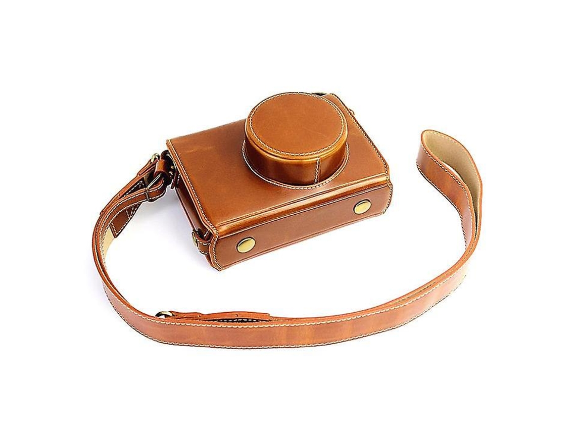 Bolsa Protetora De Couro Para Câmera Com Alça De Ombro Para Fujifilm X100/x100s/x100m/x100t Brilvibera