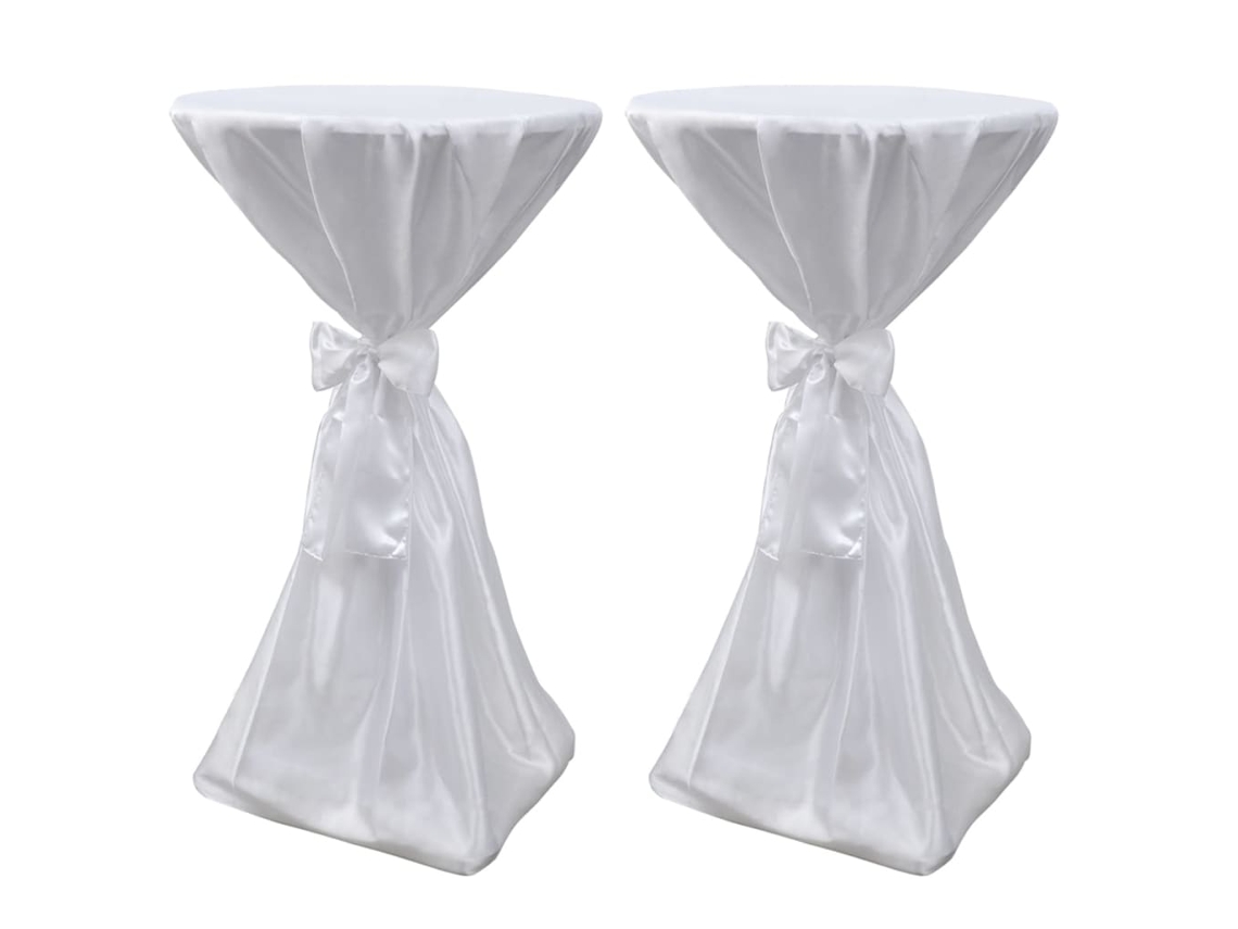 Toalha De Mesa Com Fita, 80 Cm / 2 Peças, Branca