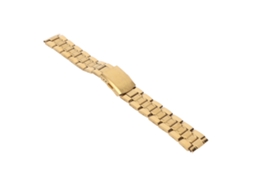 Pulseira de Relógio Aço Inoxidável com Fecho de Trava Dupla e Quick Release 22mm Dourado