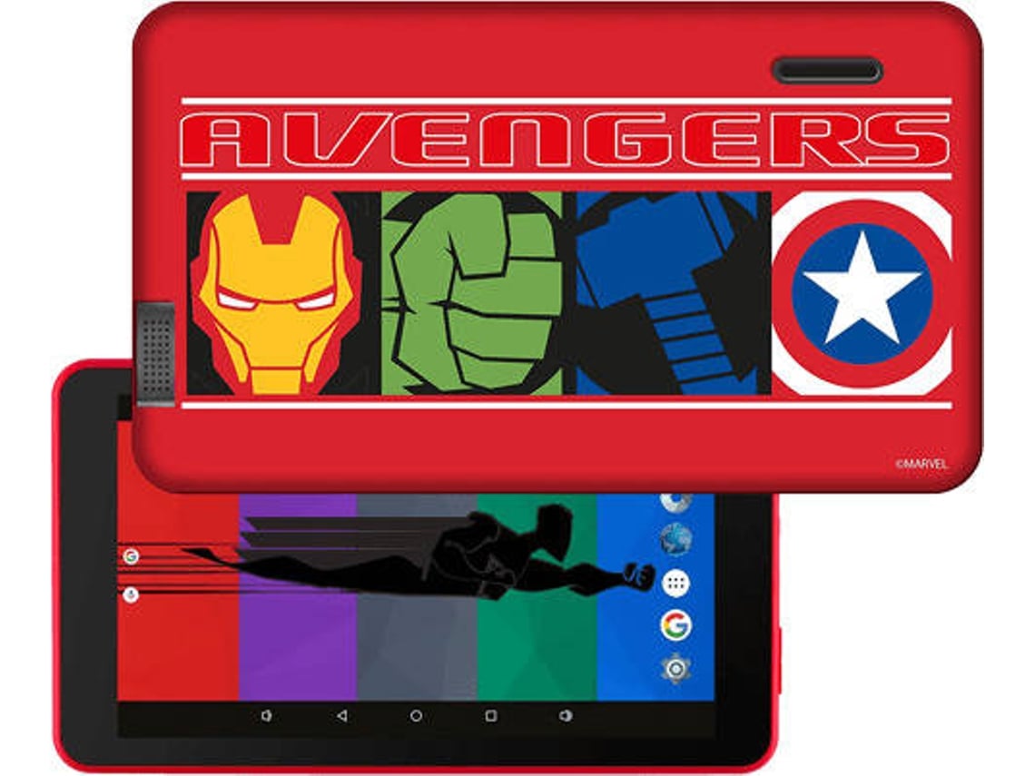 Tablet Infantil ESTAR Avengers (7'' - 8 GB - 1 GB RAM - Wi-Fi - Vermelho)