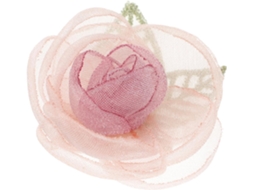 Presilha De Cabelo Com Flor Rosa Para Mulheres E Meninas, Acessório Fofo.