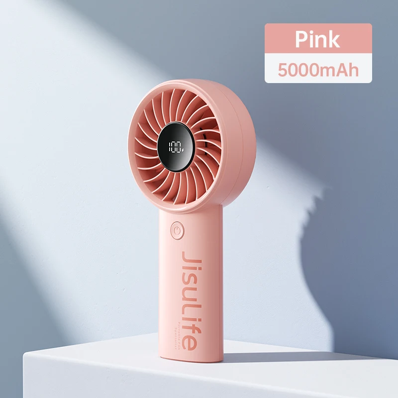 Ventilador Portátil MDUG com 5 velocidades, trava de segurança, visor LED, USB