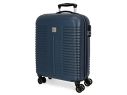 Mala de Cabine Expansível ROLL ROAD India Azul Escuro (40x55x20+5cm - 37L)