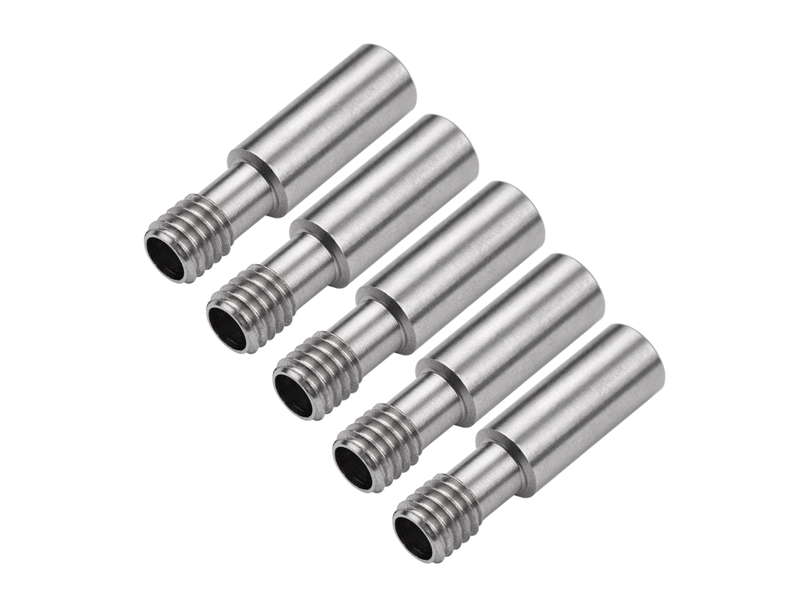 5pcs Throat Heatbreak De Metal Para Extruder Mk8 Compatível Com Impressora 3d Cr-10/ender Série Hotend