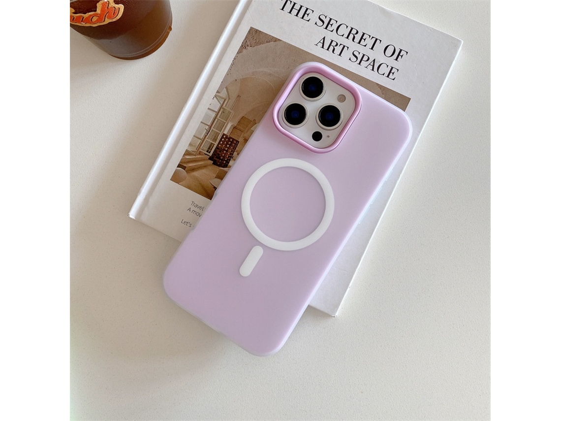 Capa Para Iphone 17 Pro Em Tecido Magnético Com Toque Fosco.
