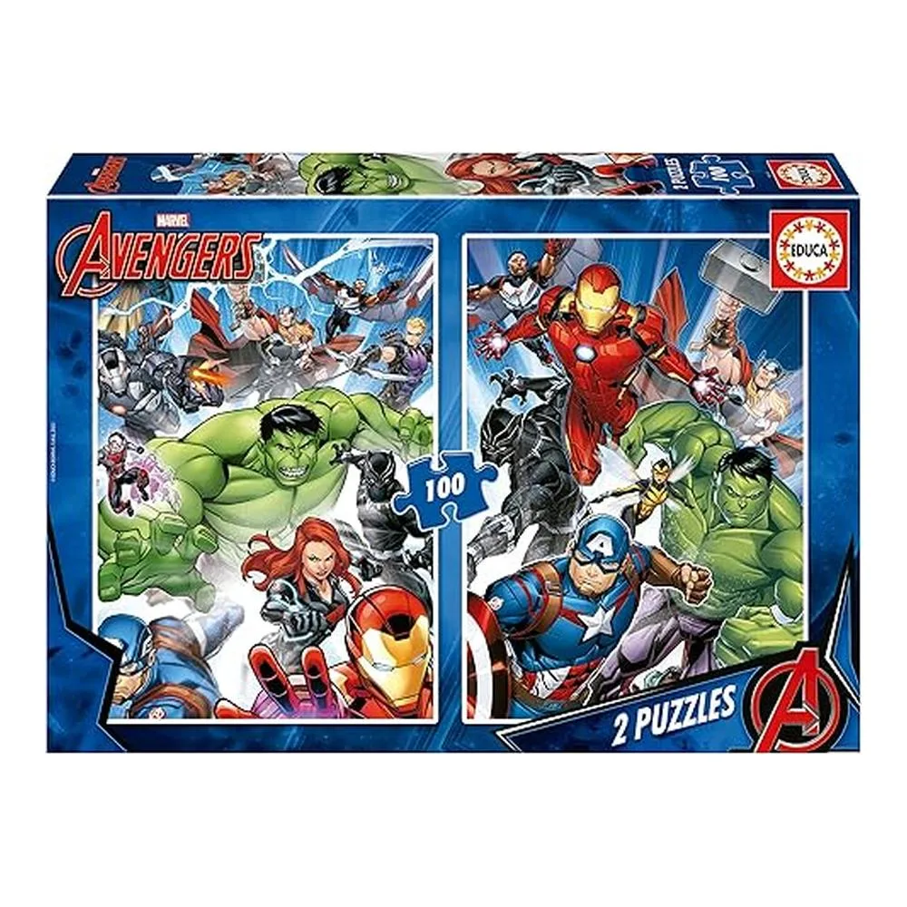Educa Set De Puzzles Avengers Marvel 2x100 Piezas 19679