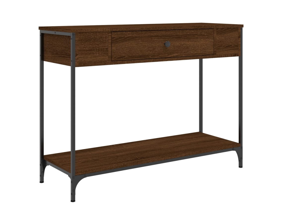 Console Table, Console Tables Vidaxl Marrom Madeira Processada (n/a)