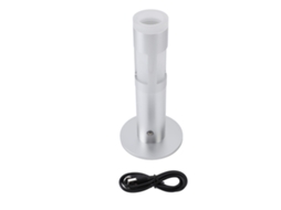 Lâmpada de Mesa Vaso Sem Fio Recarregável Dimmable Prata