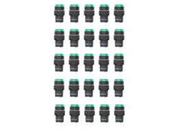 Botão de Energia com Trava e Luz 16mm 5 Pinos