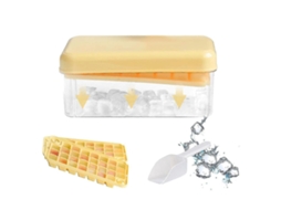 Forma de Gelo TAISHENGDA, com tampa, 60 formas, amarelo