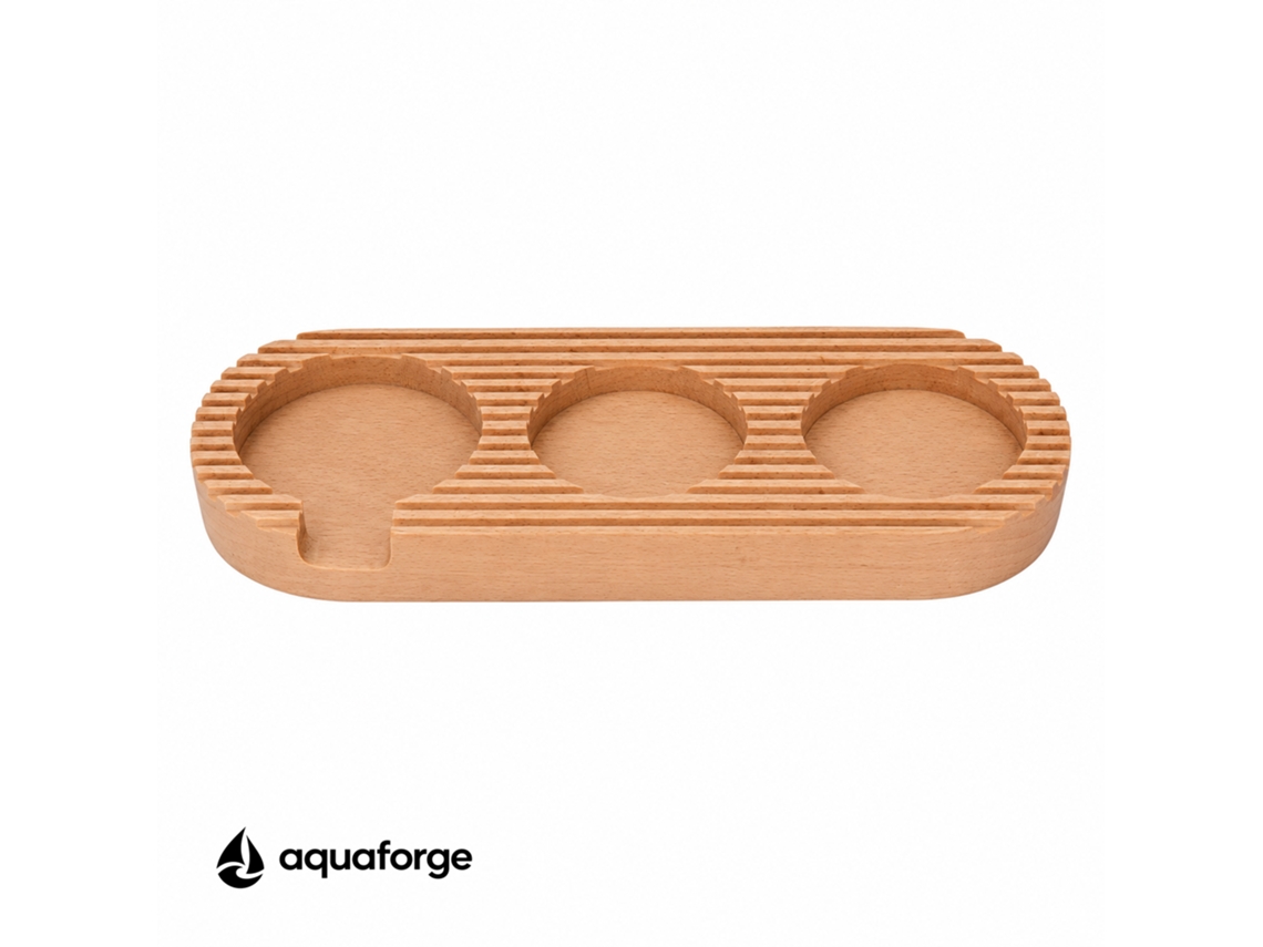 Tamper De Café Aquaforge Com 53 Mm E Madeira Para Espresso
