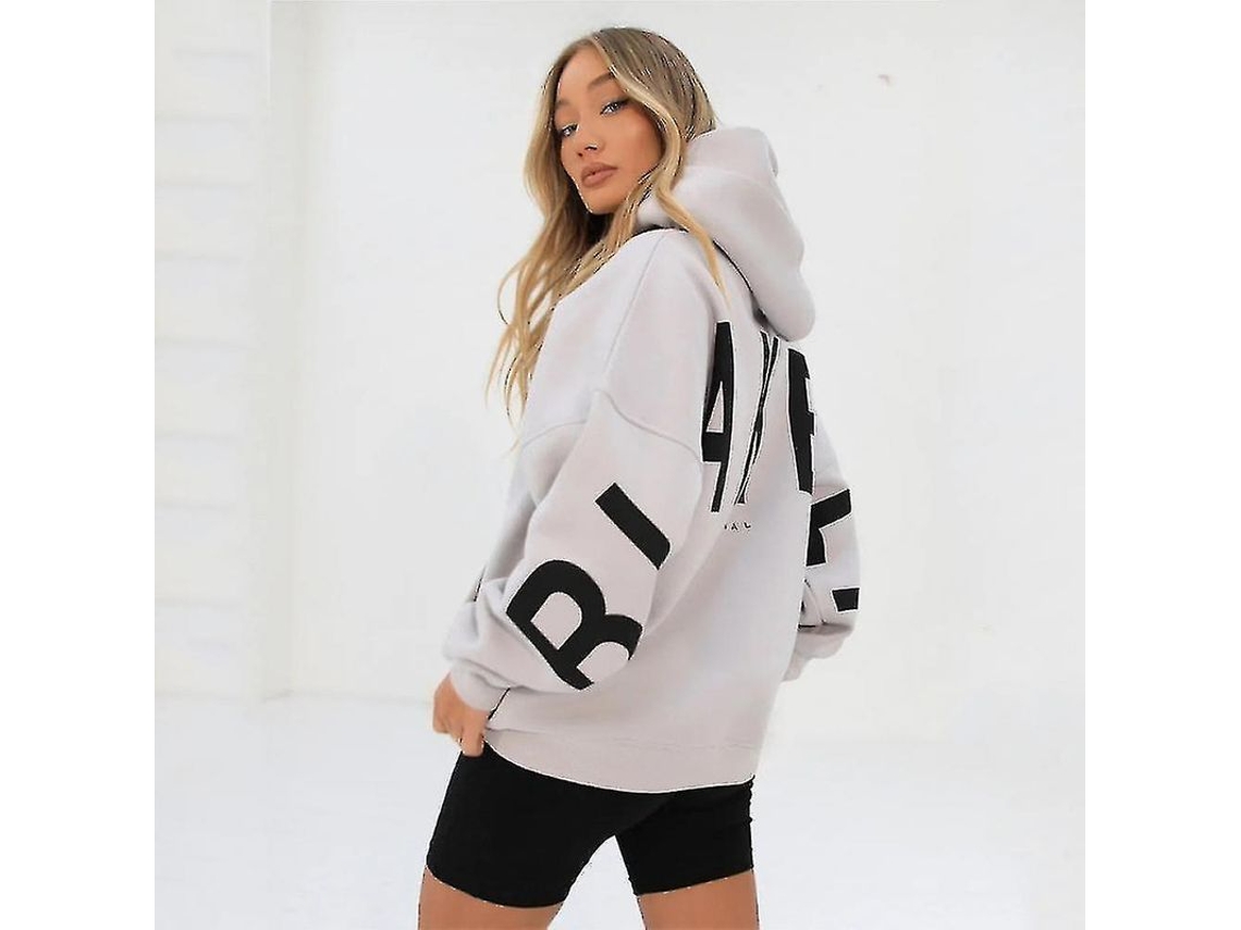 Fasst moletom Blakely Oversized Manga Longa Mulher, Tamanhos S 2xl | S/MARCA