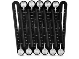 Régua De Medição Multiangular Liga Alumínio Com 12 Dobras Para Azulejos Cerâmica, Compatível Com Diversas Marcas