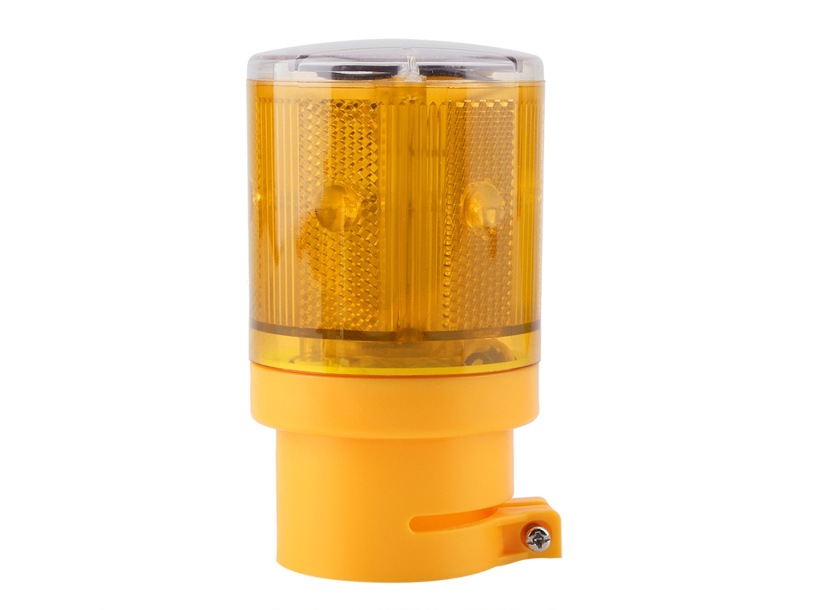 Luz de Alerta Led Solar Pisca Sinal de Emergência Veicular Amarelo Ip65 500m | S/MARCA