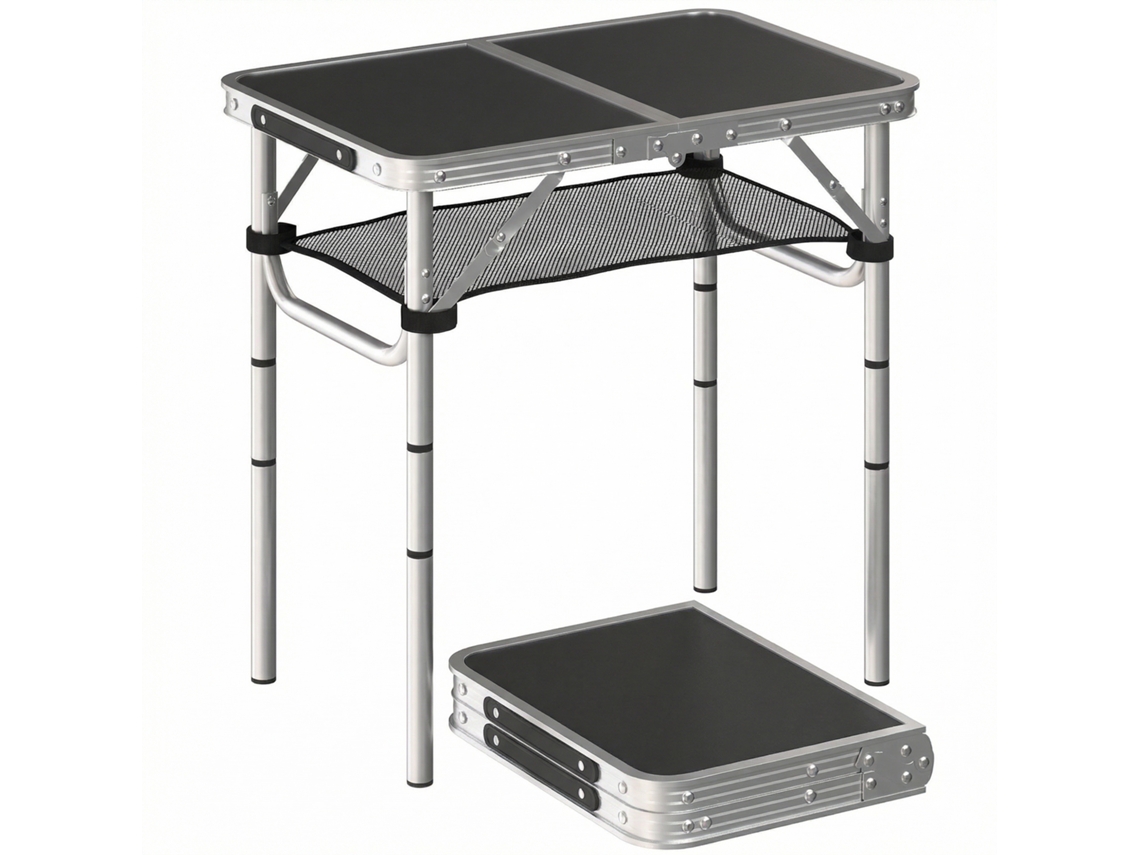 Mesa Dobrável BTFORUS para camping 60cm com rede de suporte