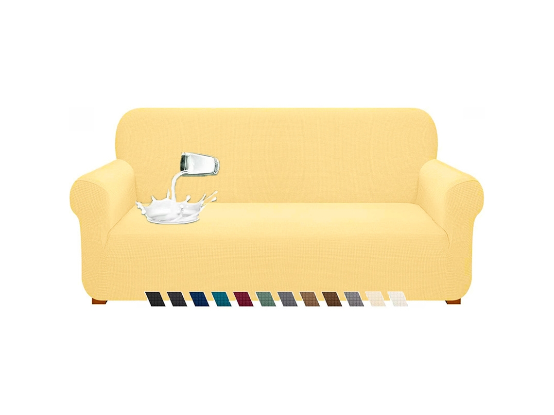 Capas De Sofá, Elástico Impermeável Para Sofá De Casal (amarelo) Cuich